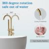 Picture of YAGATAP Freestanding Bathtub Faucet Floor Mount with Handheld Shower Mixer