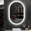 Picture of CITYMODA Bathroom LED Mirror Oval 24 * 36 in with Lights 3 Colors Stepless Dimmable Anti-Fog