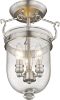 Picture of Livex Lighting  Jefferson 3 Light Brushed Nickel 