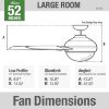 Picture of 52" Hunter Aerodyne 5-Blades Ceiling Fan, with Remote, Multi-Speed Reversible, LED Light Kit ($150 on Amazon)