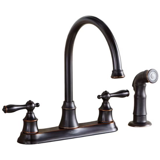 Picture of Project Source Gatebridge Oil Rubbed Bronze Double Handle Kitchen Faucet ($100 on Lowes)