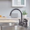 Picture of Project Source Gatebridge Oil Rubbed Bronze Double Handle Kitchen Faucet ($100 on Lowes)