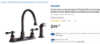 Picture of Project Source Gatebridge Oil Rubbed Bronze Double Handle Kitchen Faucet ($100 on Lowes)